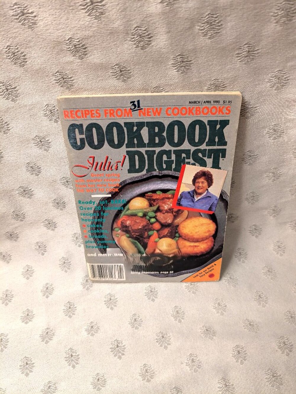 1990 Cookbook Digest Magazine Julia Child